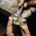 Putting together the individual components that make up the Laurier Impérial clip (Credit: Van Cleef & Arpels)