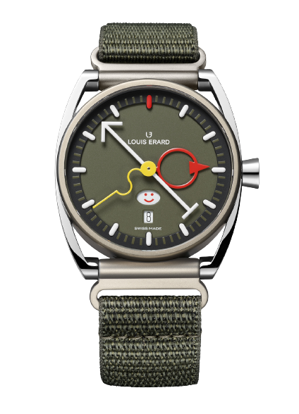 La Semaine Louis Erard x Alain Silberstein Khaki in microblasted titanium (Credit: Louis Erard)