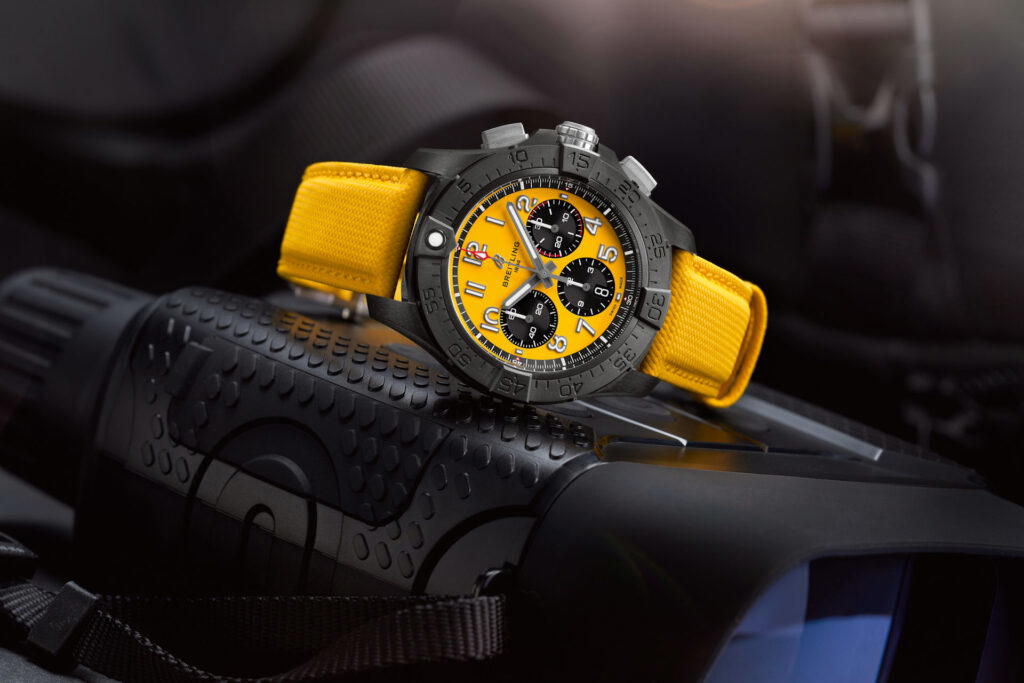 Breitling Avenger B01 Chronograph 44 Night Mission in yellow