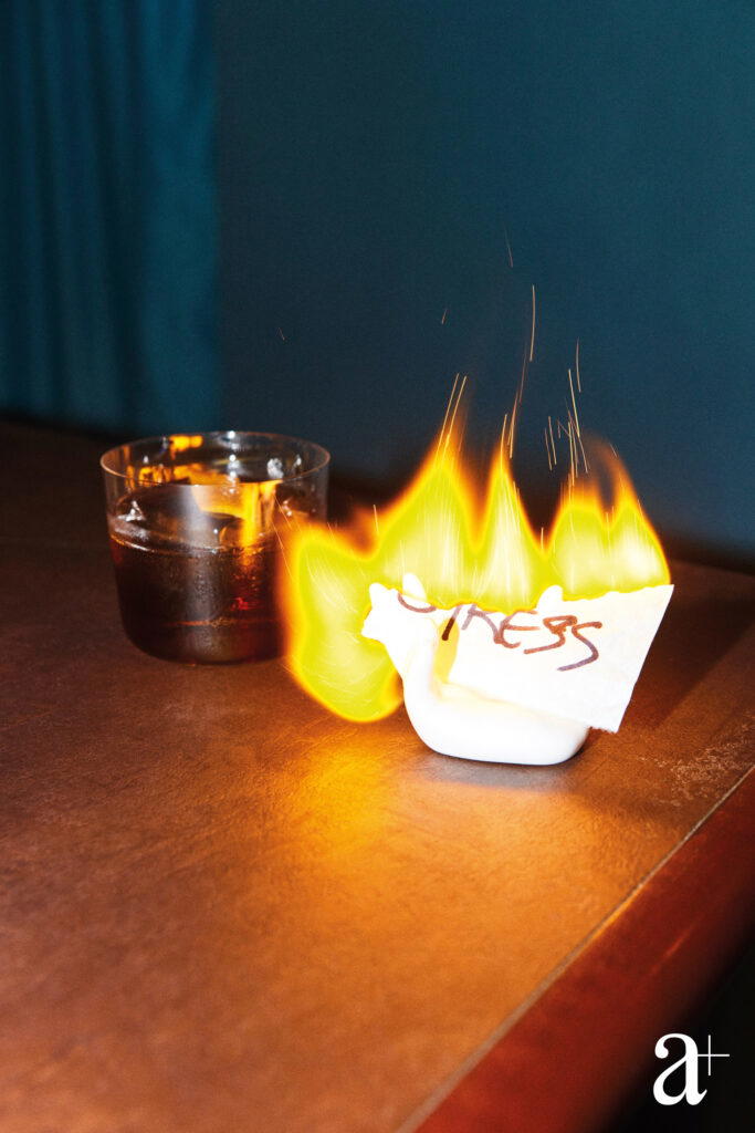 Burning flash paper is one of the therapy techniques at Spectre