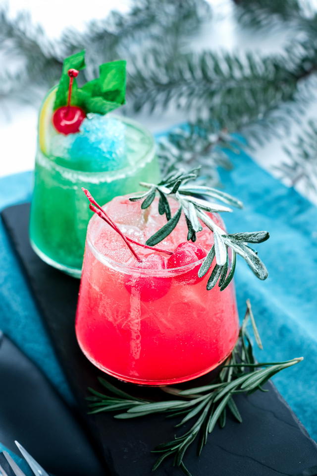 The festive cocktails at One Farrer