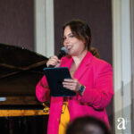 Sarah Benjamin, master of ceremony