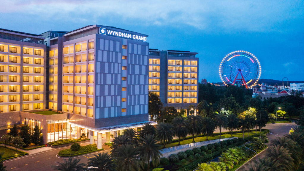 The exterior of Wyndham Grand Phu Quoc