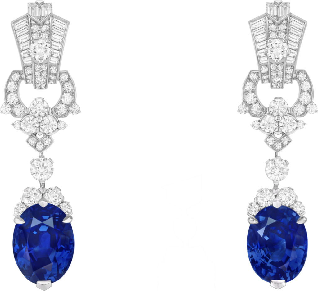 The detachable sapphires can also be attached to earrings (Credit: Van Cleef & Arpels)