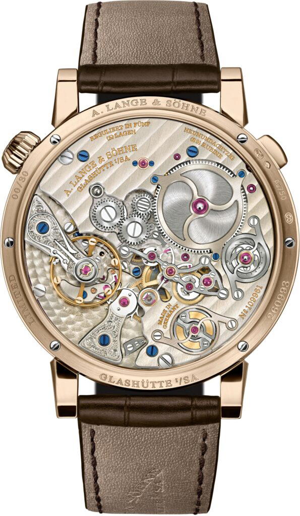 The Zeitwerk Minute Repeater in honeygold is powered by the calibre L043.5 (Credit: A. Lange & Söhne)