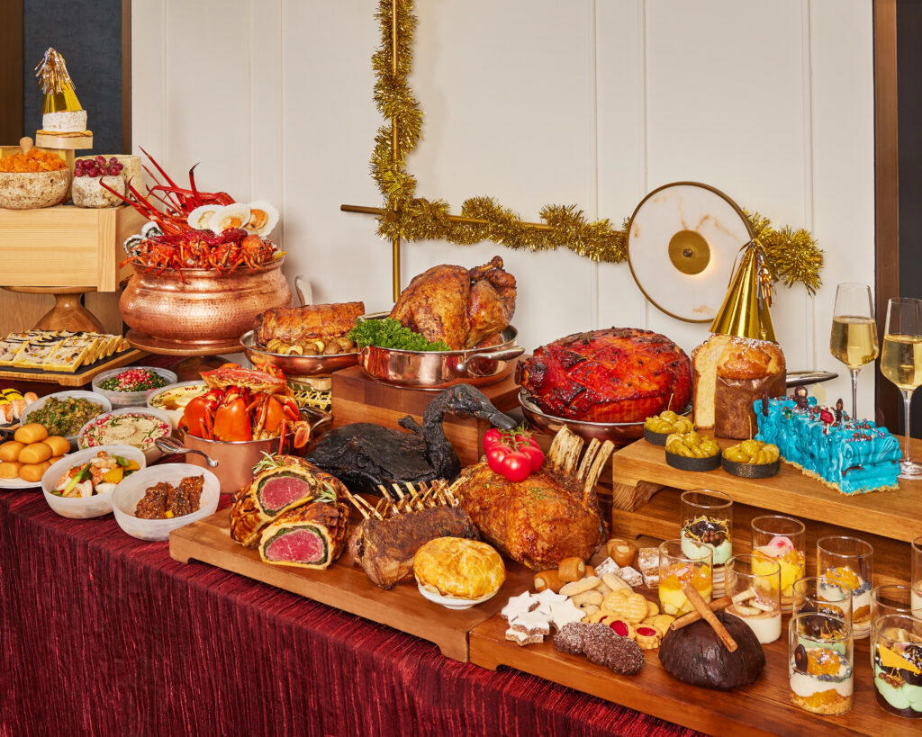 Estate New Year’s Eve buffet spread