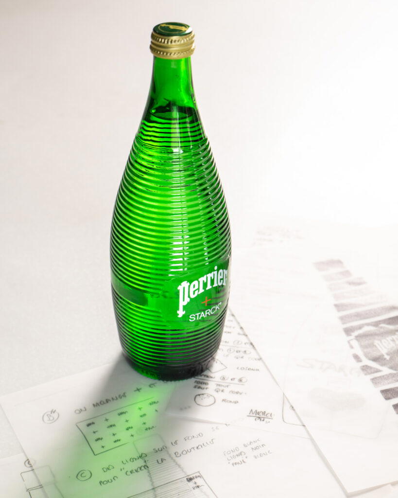 Philippe Starck’s bottle for Perrier’s 160th anniversary