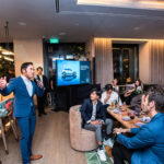 Sky Pang addressing the guests