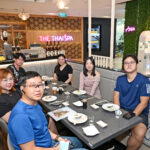 Stephen Tam, Lionnel Lim, Sherie Chan, Ronnie Wan, William Wang, Janice Ng, and Jessie Gay (anti clockwise from top left)
