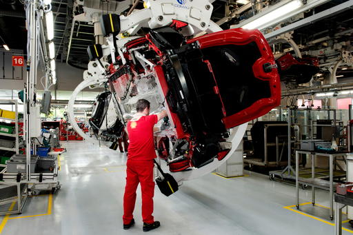 Inside the Ferrari E-Lab plant in Maranello