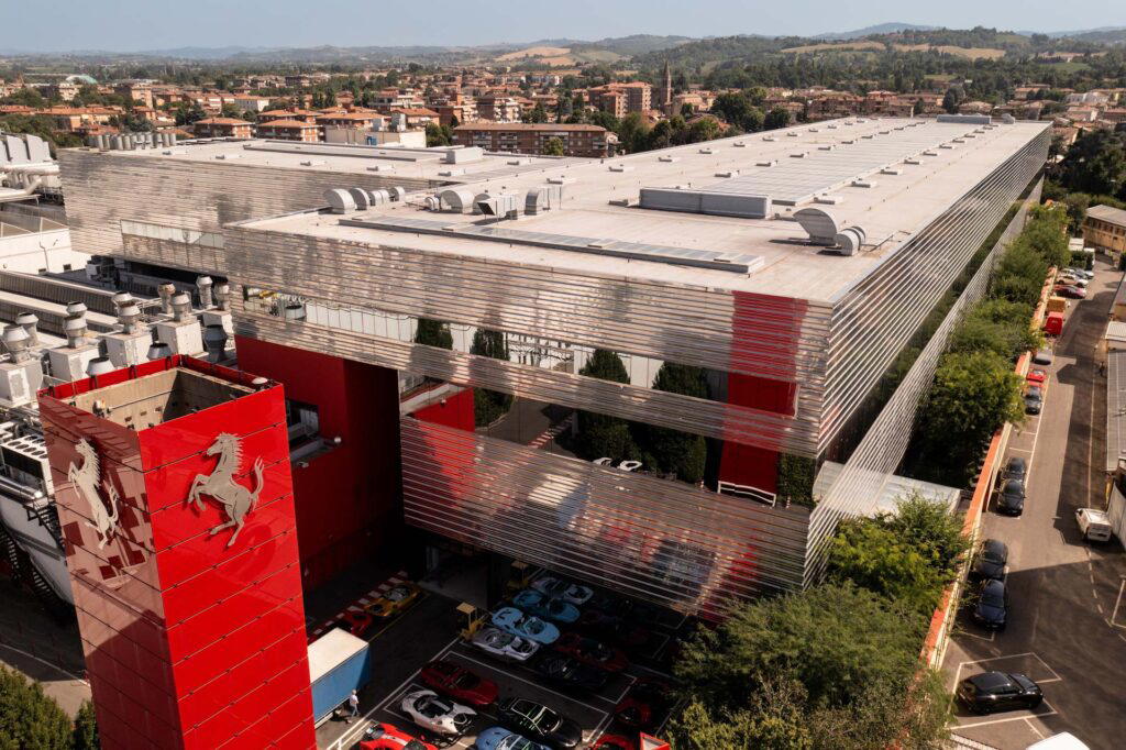 The exterior of the Ferrari E-Lab