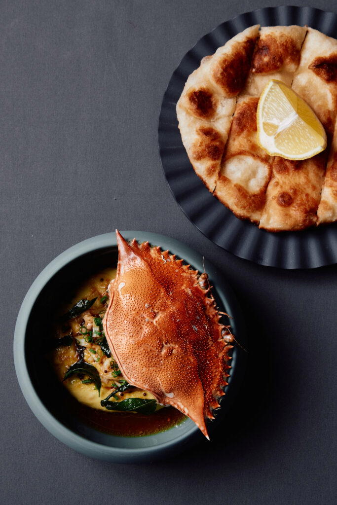 The house-made flatbread paired with the thick dipping sauce