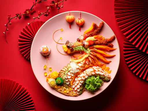 Premium dragon dance yu sheng from Jade, The Fullerton Hotel Singapore