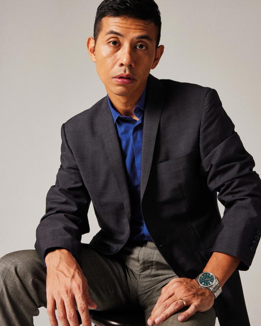 Hasnor Sidik wears the Grand Seiko Heritage Collection SLGH011 (Credit: Mun Kong. )