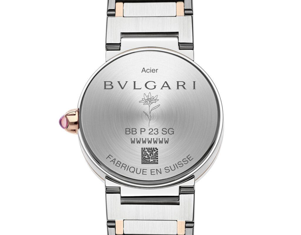 Lisa’s favourite flower, the edelweiss, is engraved on the back case to personalise this collaboration (Credit: Bulgari)