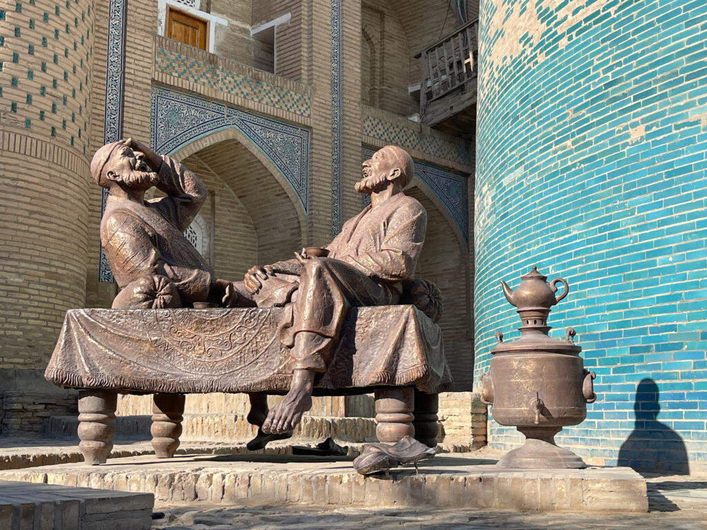 The streets of Inchan Kala are dotted with quirky statues