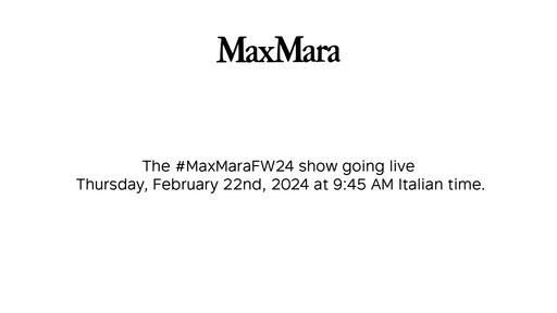 Max Mara autumn/winter 2024 showcard