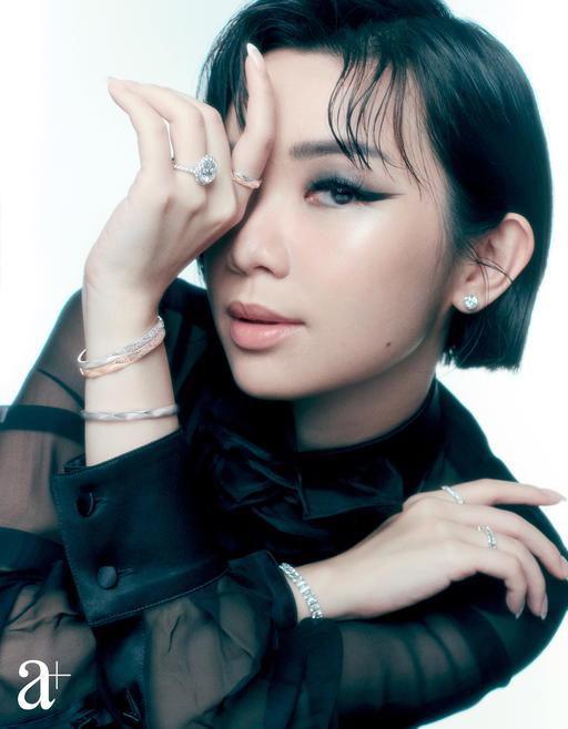 Willabelle Ong is wearing jewellery from Graff