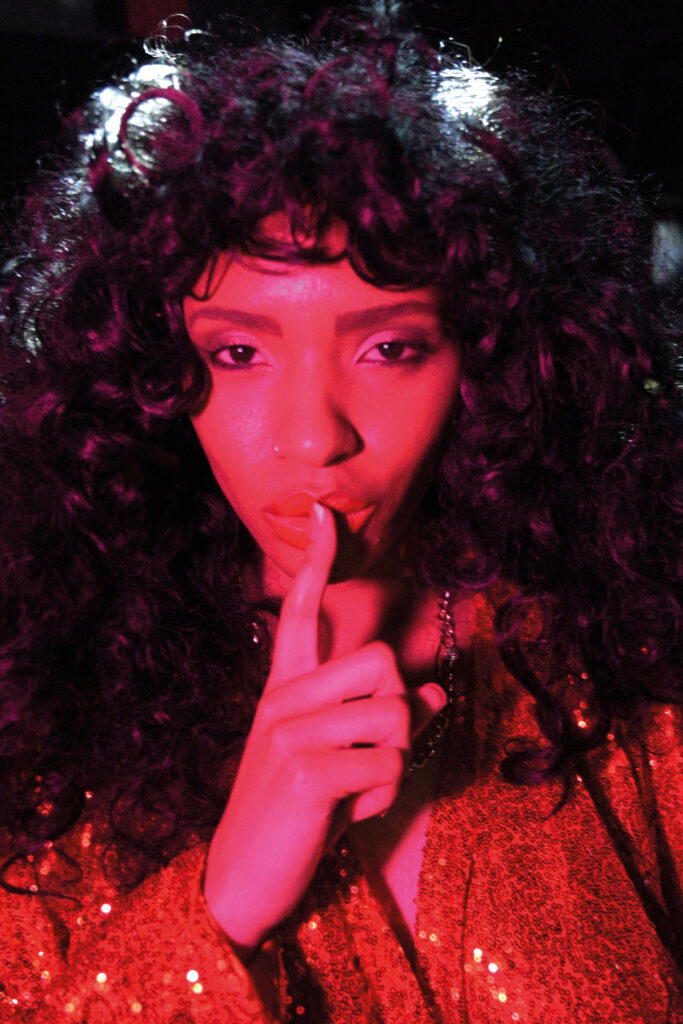 Mia Ortega as Diana Ross (Credit: Secret Theatre)