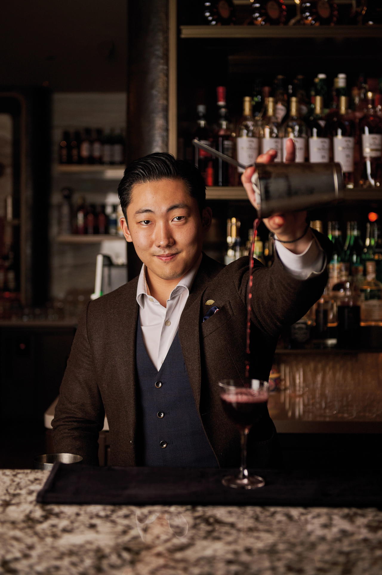 Charlie Kim, bar manager at MO Bar