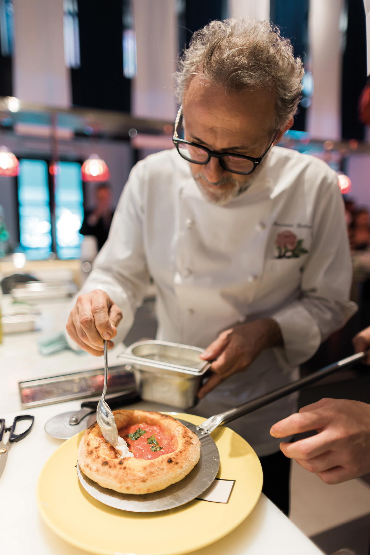 Bottura’s menu reflects ingredients close to his heart