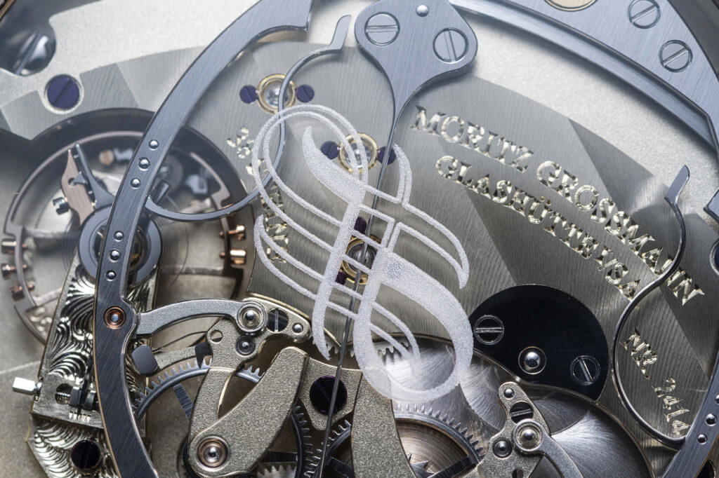 Sincere’s 70th anniversary logo engraved on the open caseback (Credit: Sincere Fine Watches)