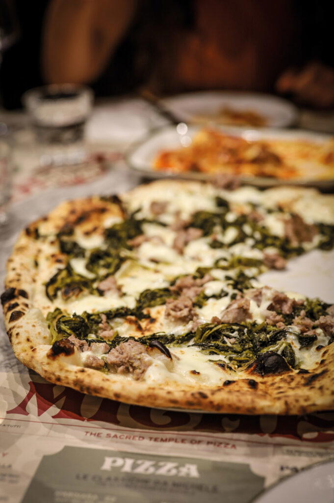 Friarielli and Salsiccia pizza