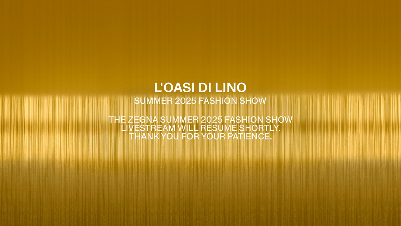 Zegna Summer Pre-Show card