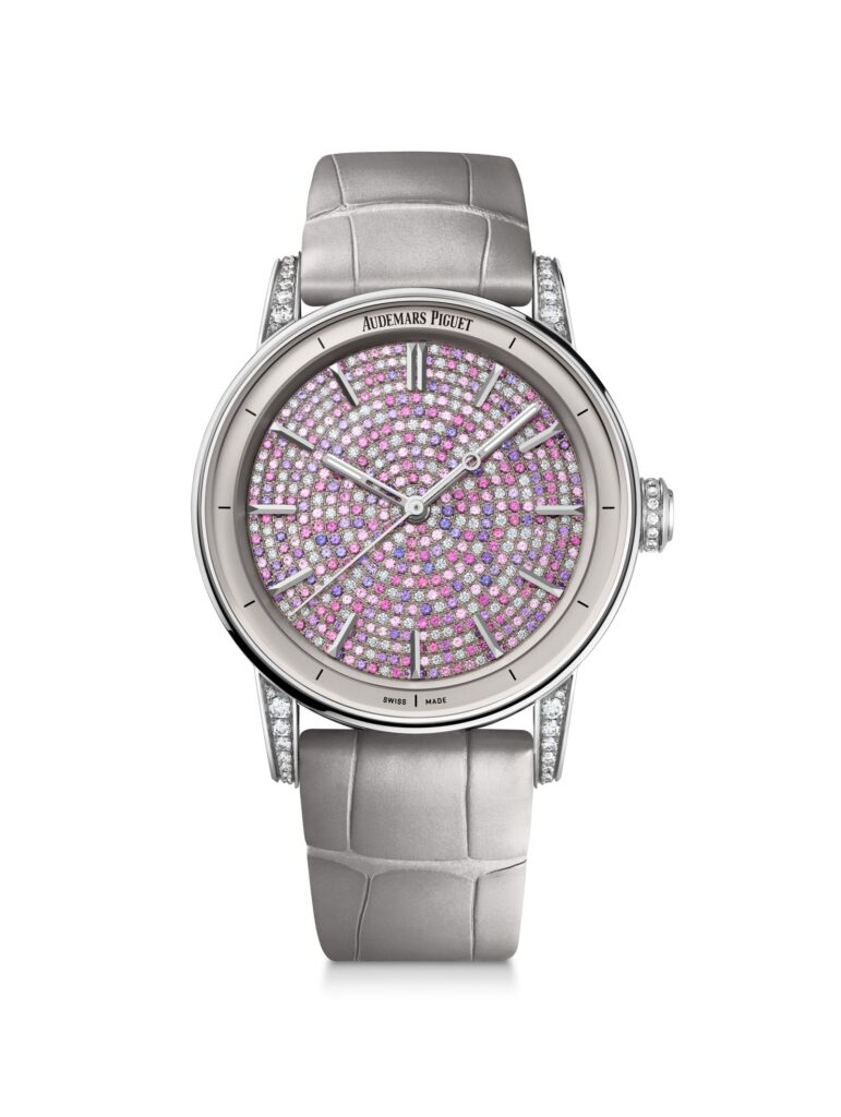 Code 11.59 by Audemars Piguet Selfwinding 38mm in white gold with sapphires and diamonds (Credit: Audemars Piguet)