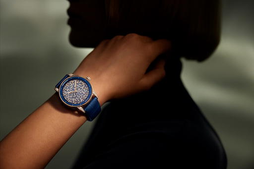 Code 11.59 by Audemars Piguet Selfwinding 38mm in pink gold with diamonds and sapphires (Credit: Audemars Piguet)