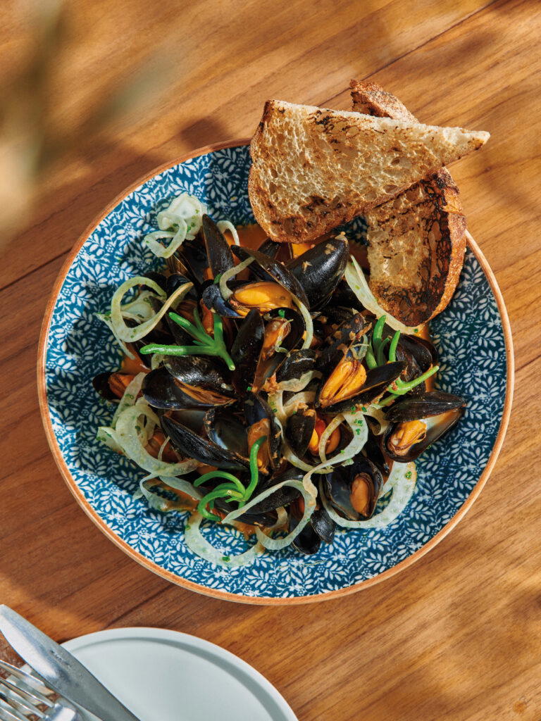 Mussels, Nduja, and Fennel