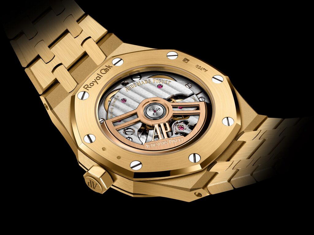 The Royal Oak Frosted Gold Selfwinding 37mm is driven by the calibre 5900 (Credit: Audemars Piguet)
