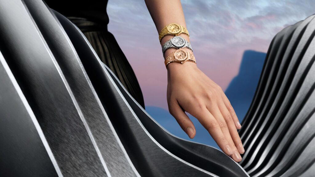 The new Royal Oak Mini comes in three gold variants (Credit: Audemars Piguet)