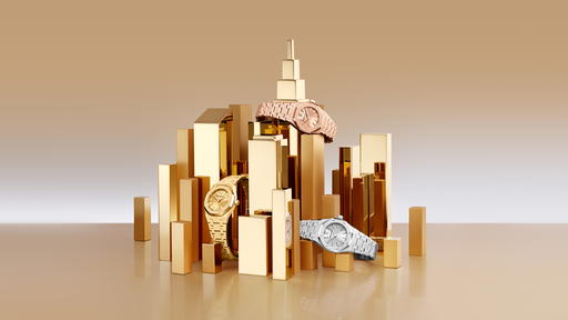 Royal Oak Mini Frosted Gold in yellow, pink or white gold (Credit: Audemars Piguet)