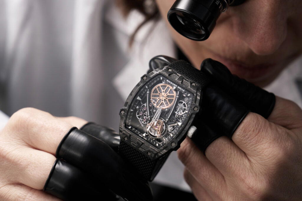 The 80-piece limited edition watch weighs 11.5g without its strap