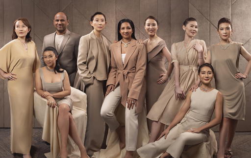(From left) Joy Tan, Sophia Shen, Ismail Gafoor, Pandora Ip, Shanya Amarasuriya, Von Leong, Wu Hui Jie, Meaghan See and Ho Ching Lin (Credit: UltraLuxe)
