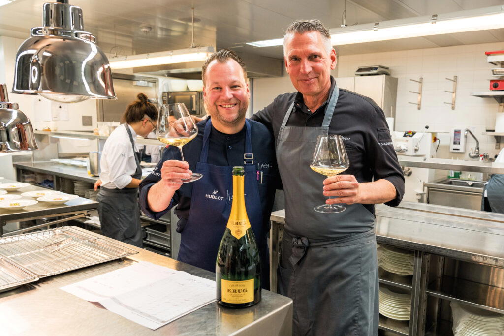 Jan Hartwig (left) of Restaurant Jan in Munich with Heiko Nieder of The Restaurant