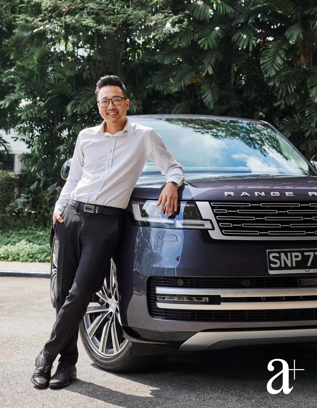 Nathaniel Phua with the Range Rover SWB 3.0L Phev Autobiography (Credit: Zaphs Zhang. )