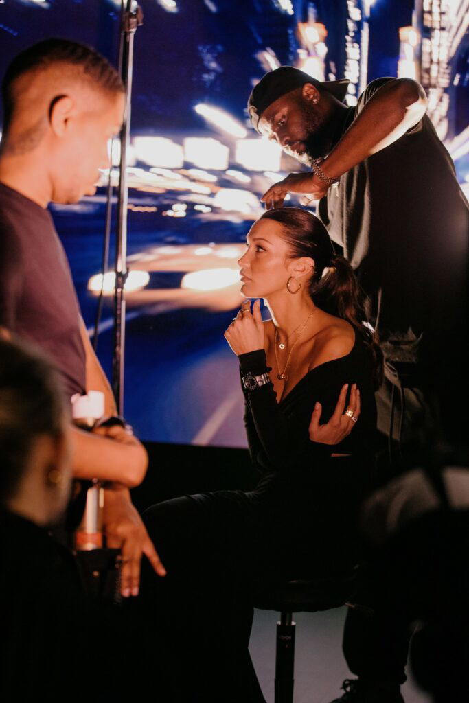 Behind the scenes of Chopard's latest campaign, “Sculpted by Light”, photographed by British fashion photographer and director Charlotte Wales