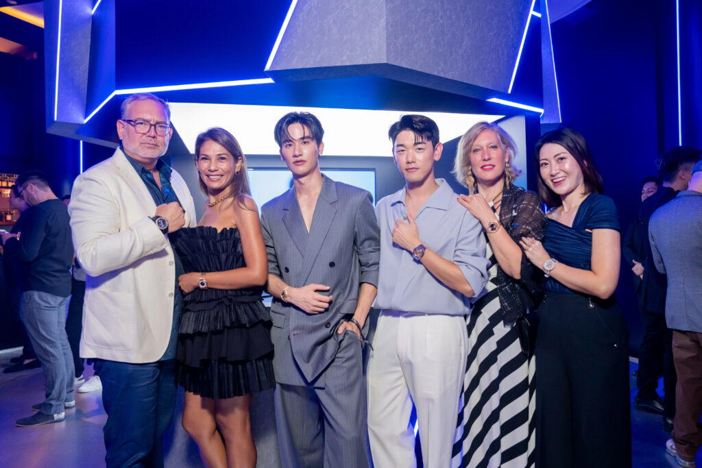 From left: Oliviero Bottinelli, Chin Bottinelli, Tay Tawan, Eric Nam, Olivia Crouan, and Stefanie Ng