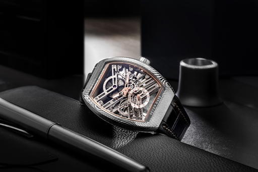 Franck Muller Vanguard Damascus Steel Sincere Platinum Jubilee Edition