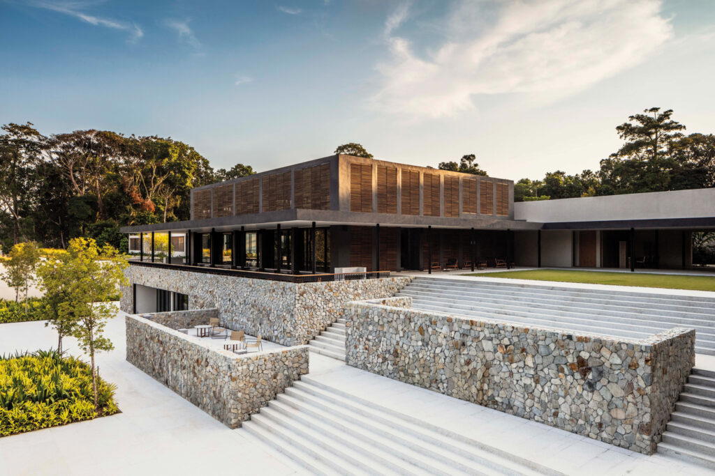 The property is the last resort legendary Australian architect Kerry Hill worked on