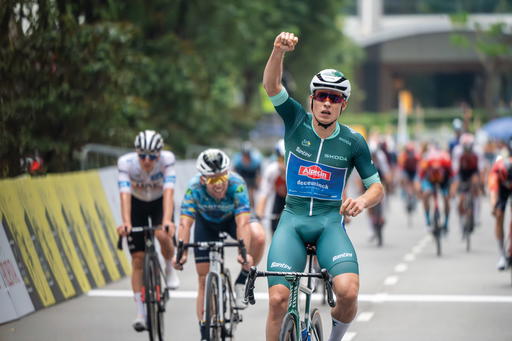 Jasper Philipsen clinched first place in the Tour de France Prudential Singapore Criterium 2023