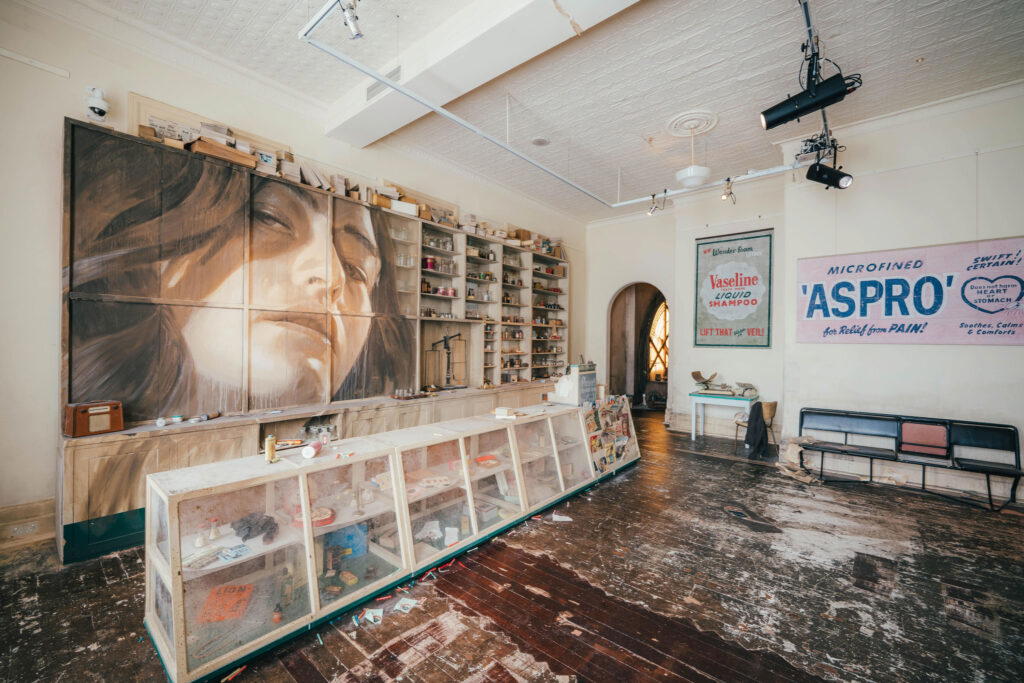 Can you spot the 70-year-old roll of toilet paper in ‘The Pharmacy’?