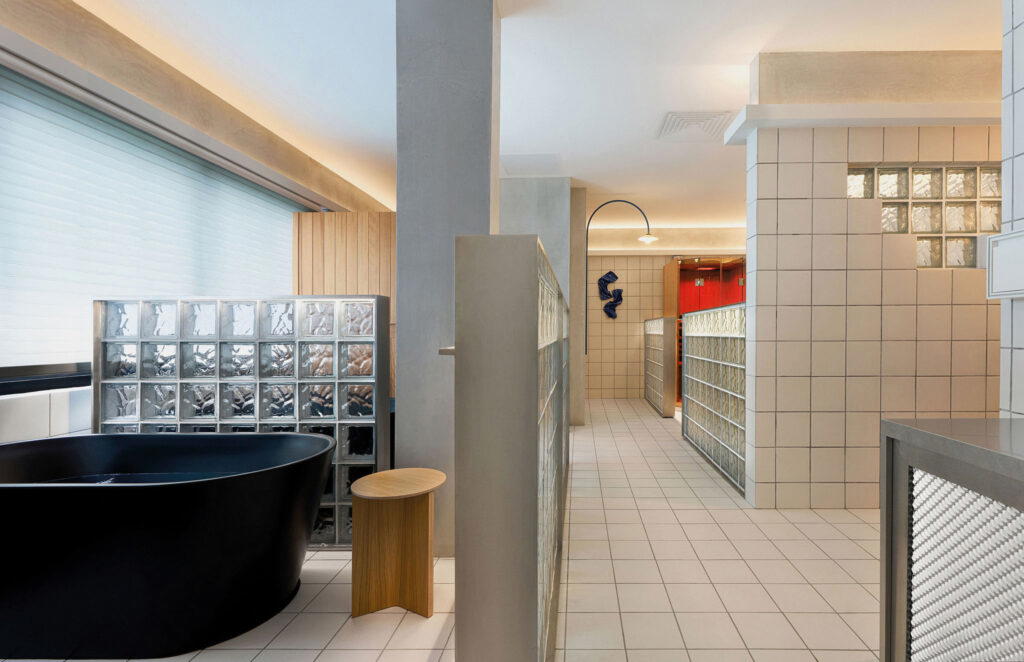 Among the facilities in the Bathhouse are infrared sauna and cold-plunge areas that promote a sense of well-being
