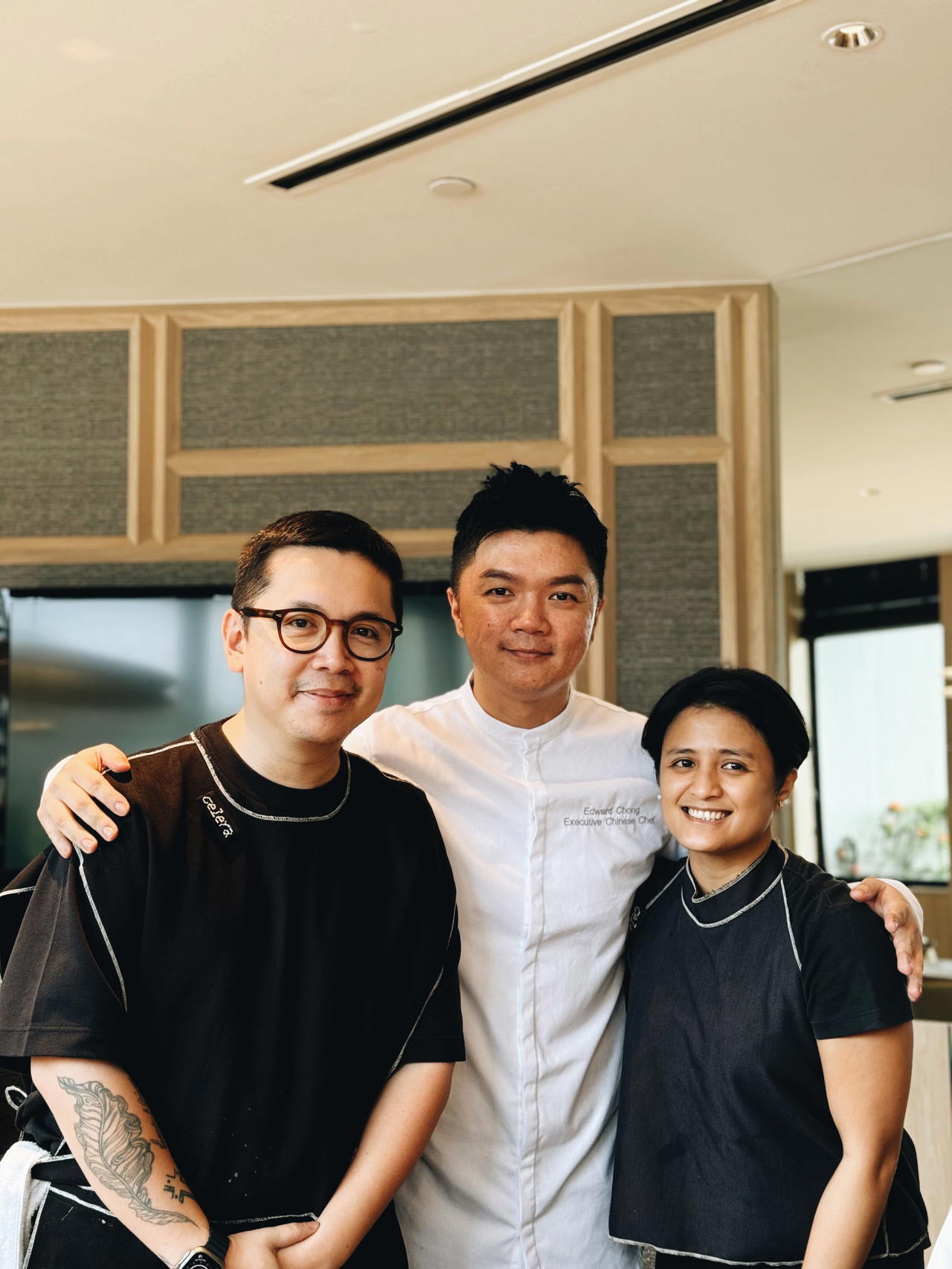 Nicco Santos, Edward Chong, and Quenee Vilar (from left)