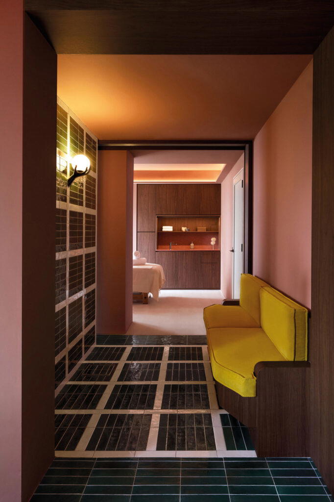 On the way to a massage therapy room