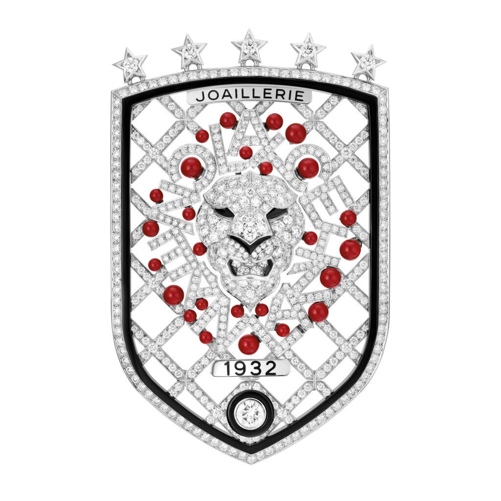 Chanel Print Lion brooch