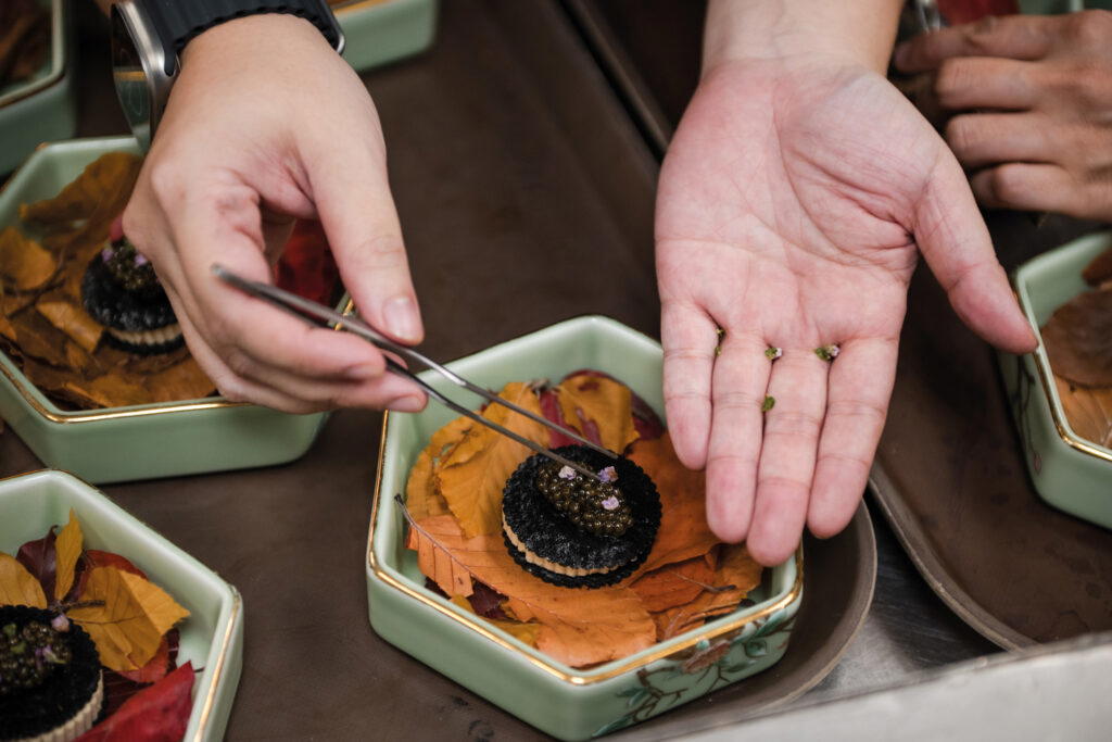 Santos’ Sorrel Sandwich Foie Gras