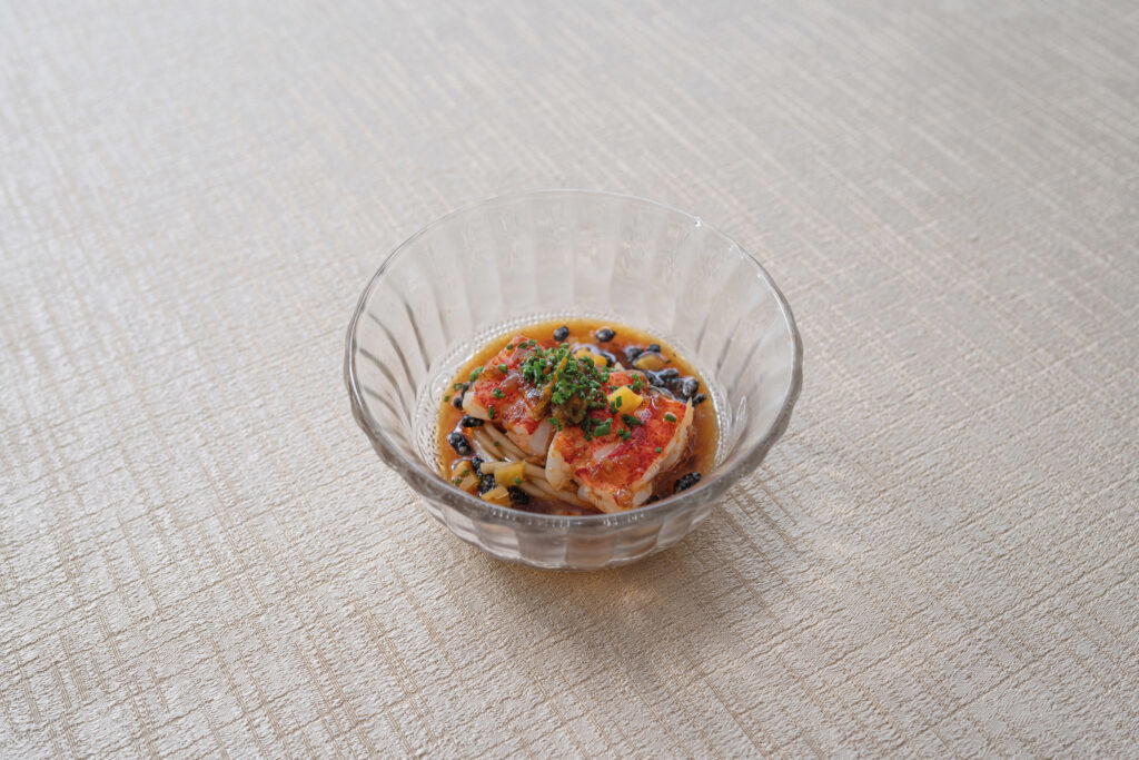 Lobster with Chilled Garlic Yuzu-Infused Noodles